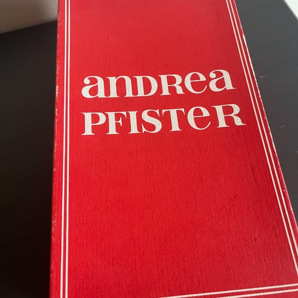 Vintage Andrea Pfister Couture Red Leather Heels Size 7.5 - Picture 5 of 5